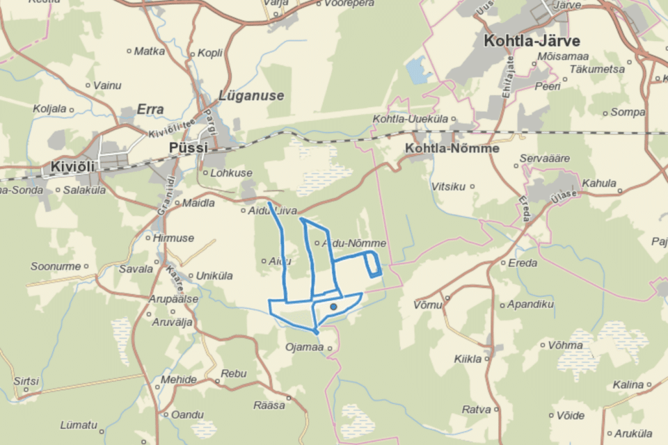 Riik annab oksjoniga Ida-Virumaal kasutusse kaks kinnistut, mis jäävad osaliselt endise Aidu põlevkivikarjääri maadele.