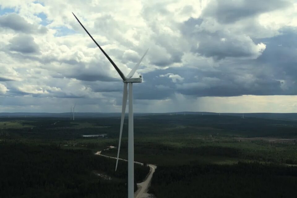 Tolpanvaara tuulepargi tuulikud Põhja-Soomes.