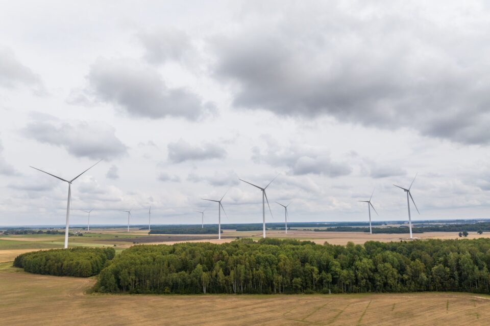 Enefiti Kelme I tuulepark Leedus.