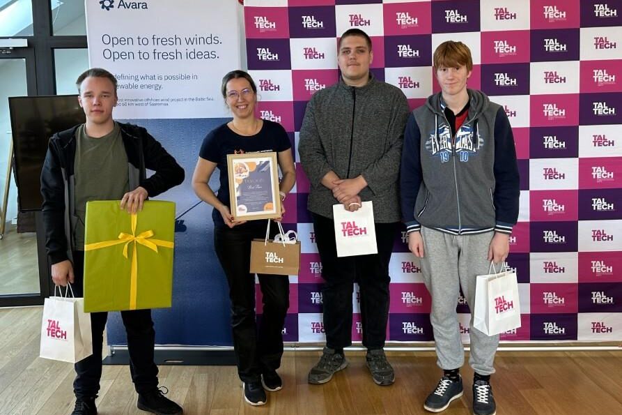 Võidutiim Kuressaare Ametikoolist.