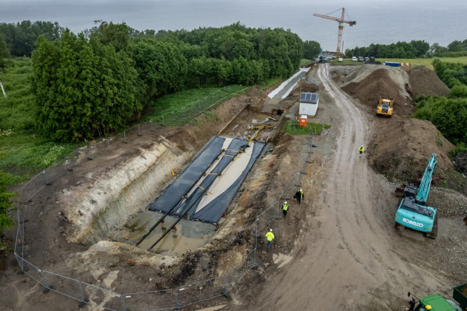 EstLink 2 merekaabli parandustööd Kõrkkülas 2024. aastal.