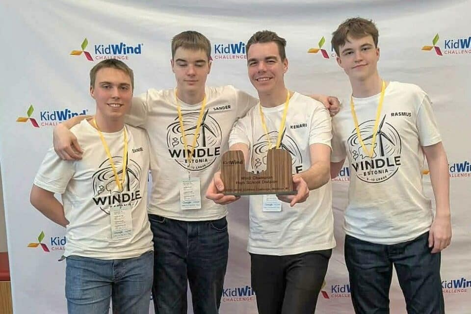 Tiim Windle võitis World KidWind Challenge'il maailmameistritiitli noorte tuuleenergia inseneeriavõistlusel.