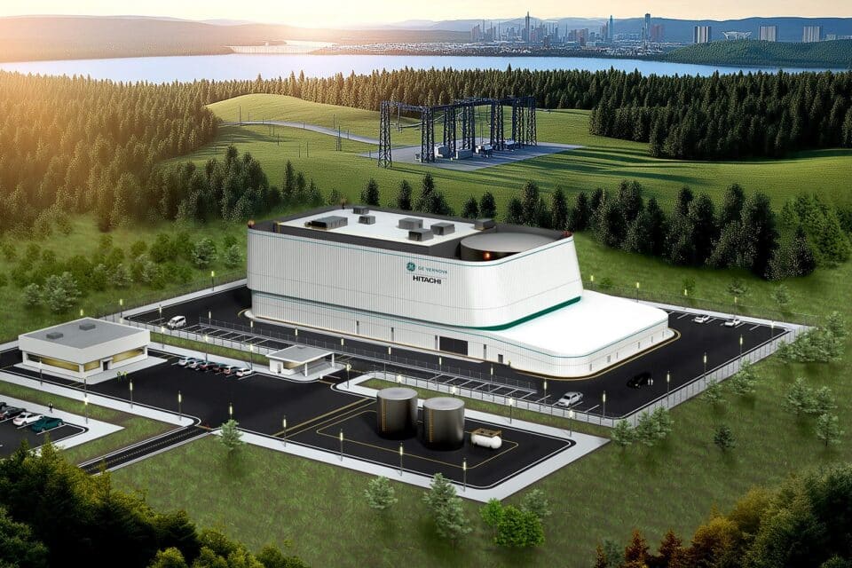 Üks võimalikest tuumajaama välisvaadetest GE Vernova Hitachi BWRX-300 moodulreaktoriga. Eestisse võib tulla midagi sarnast.