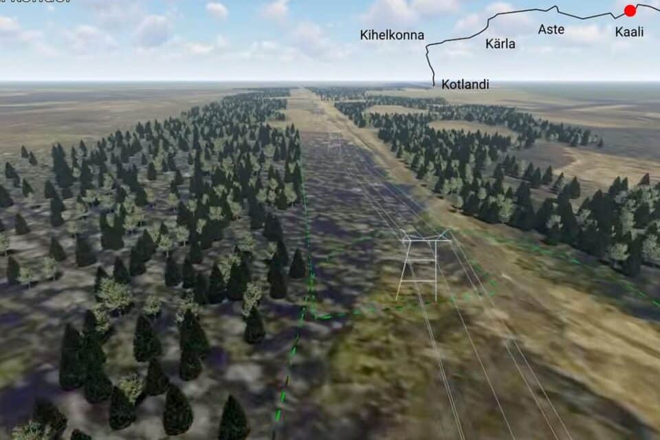 Eesti-Läti neljanda elektriühenduse trass algab Paidest ja kulgeb Saaremaa läänerannikuni.